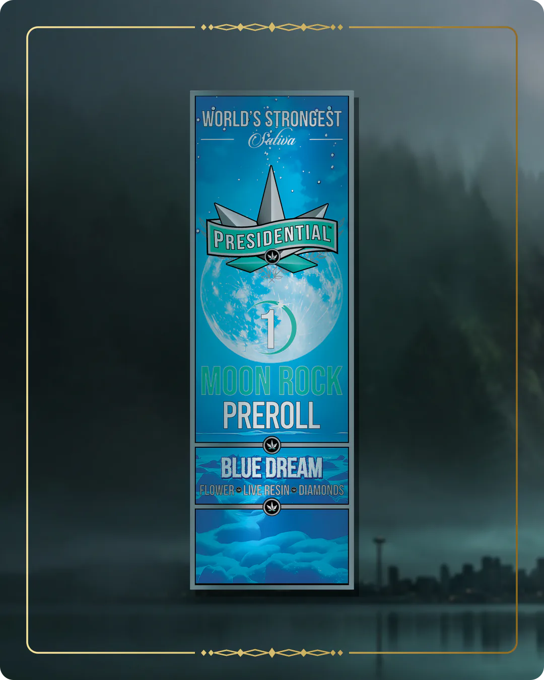 Blue Dream Presidential pre-roll for the Washington home collection
