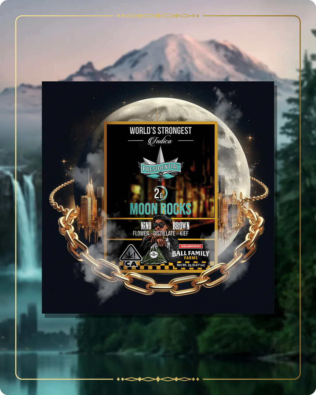 Nino Brown Presidential Moon Rock for the Washington home collection