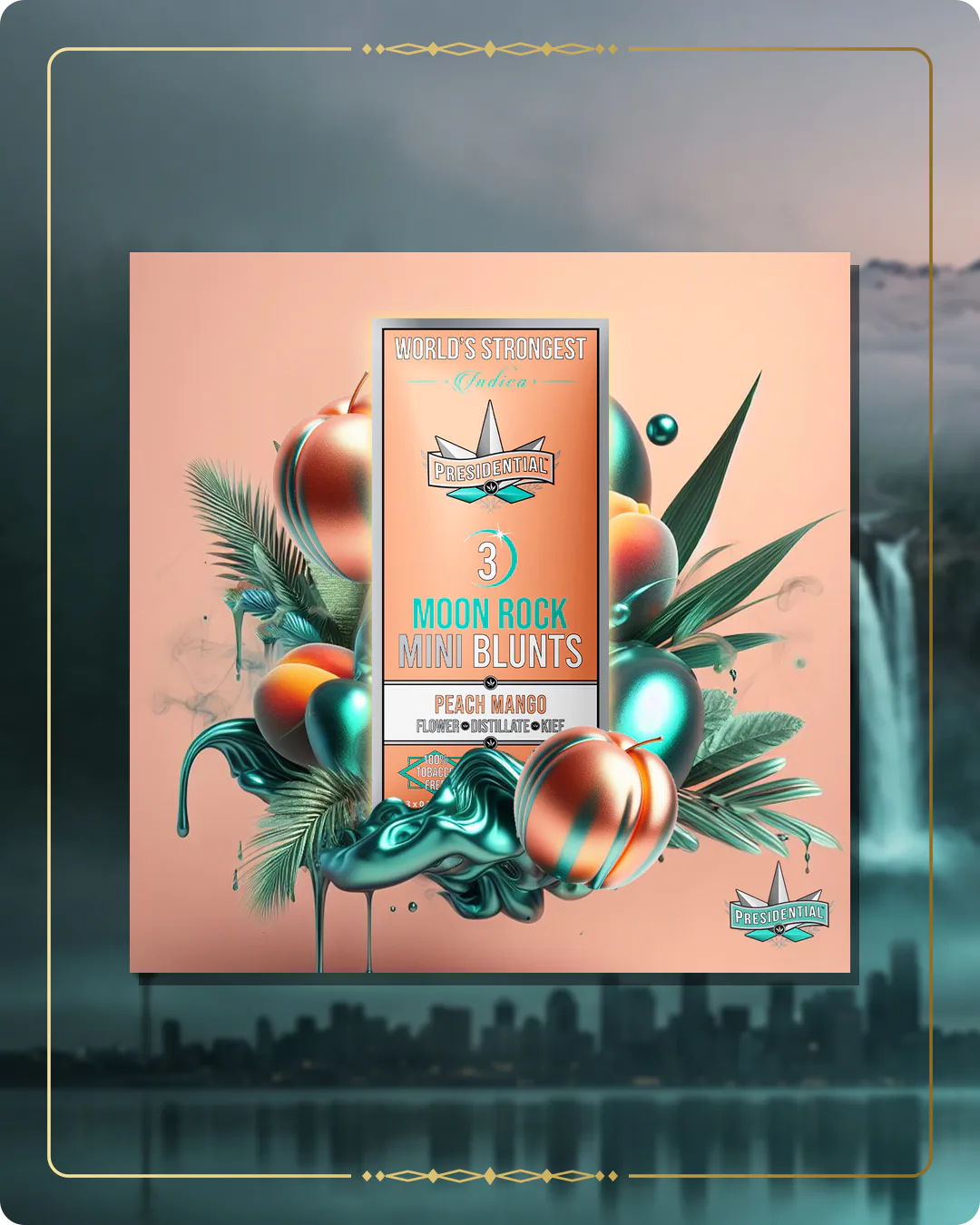 Peach Mango Presidential mini for the Washington home collection