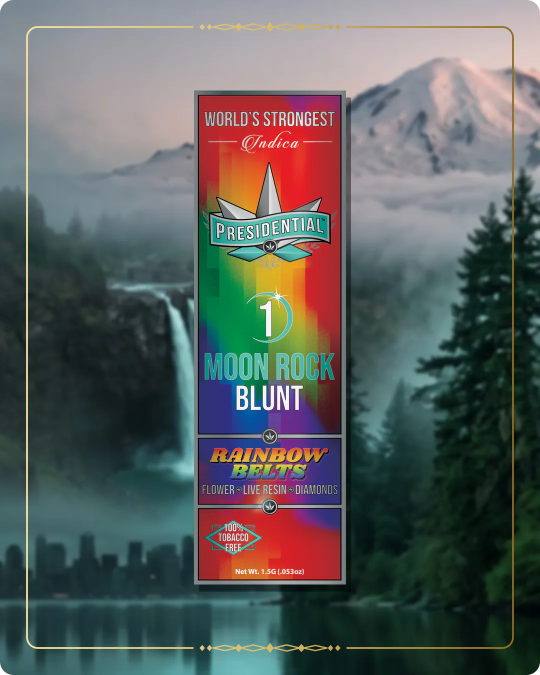 Rainbow Belts Presidential blunt variant 2 for the Washington home collection