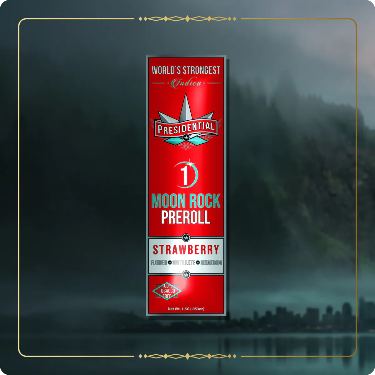 Strawberry Presidential pre-roll for the Washington home collection